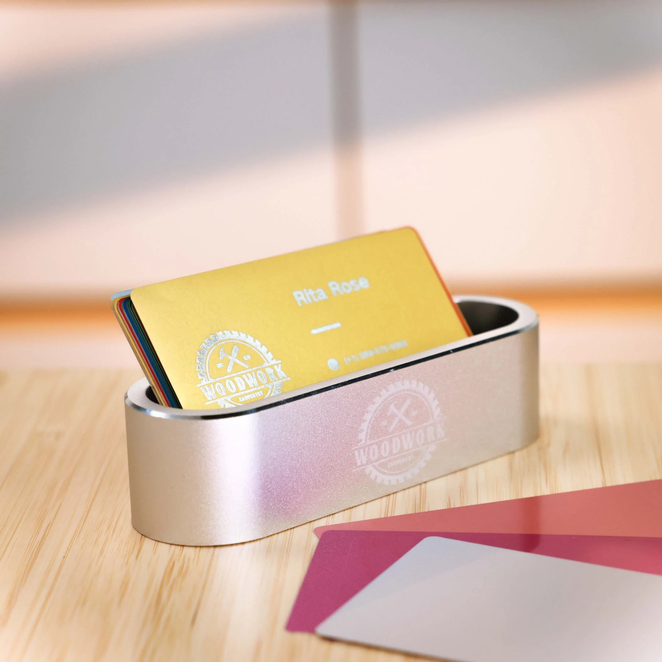 1 Pack Aluminum Alloy Business Card Box - Image 3