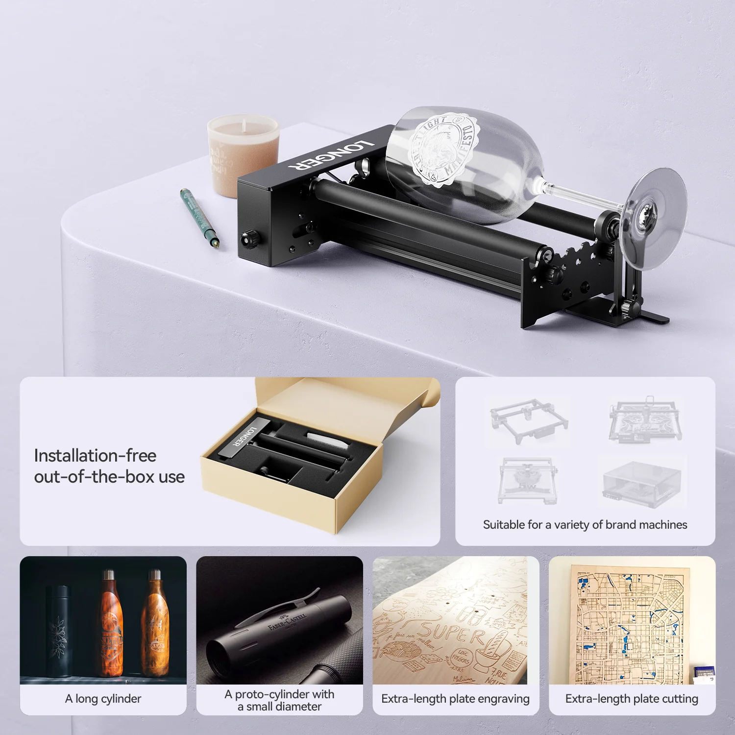 Rotary Roller Upgrade Kits for Laser Engraver - Image 8